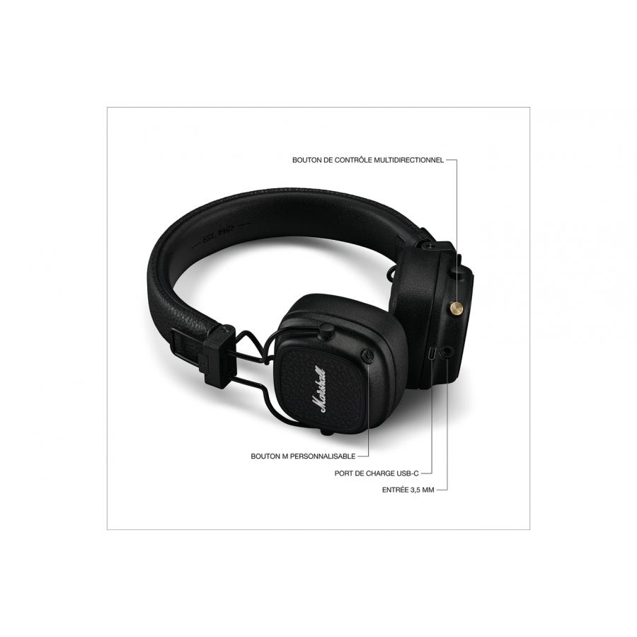 MARSHALL MAJOR V BLACK n°4