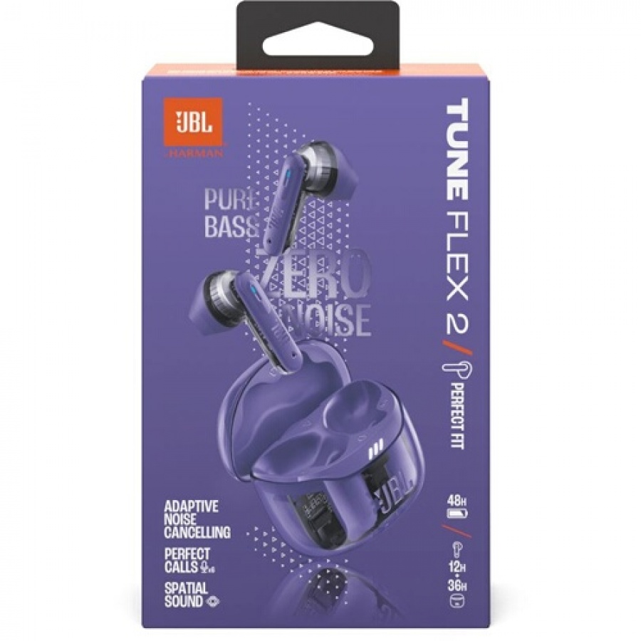 Jbl Tune Flex 2 Ghost Violet - sans fil Bluetooth avec reduction de bruit Adaptative et technologie Smart Ambient n°10