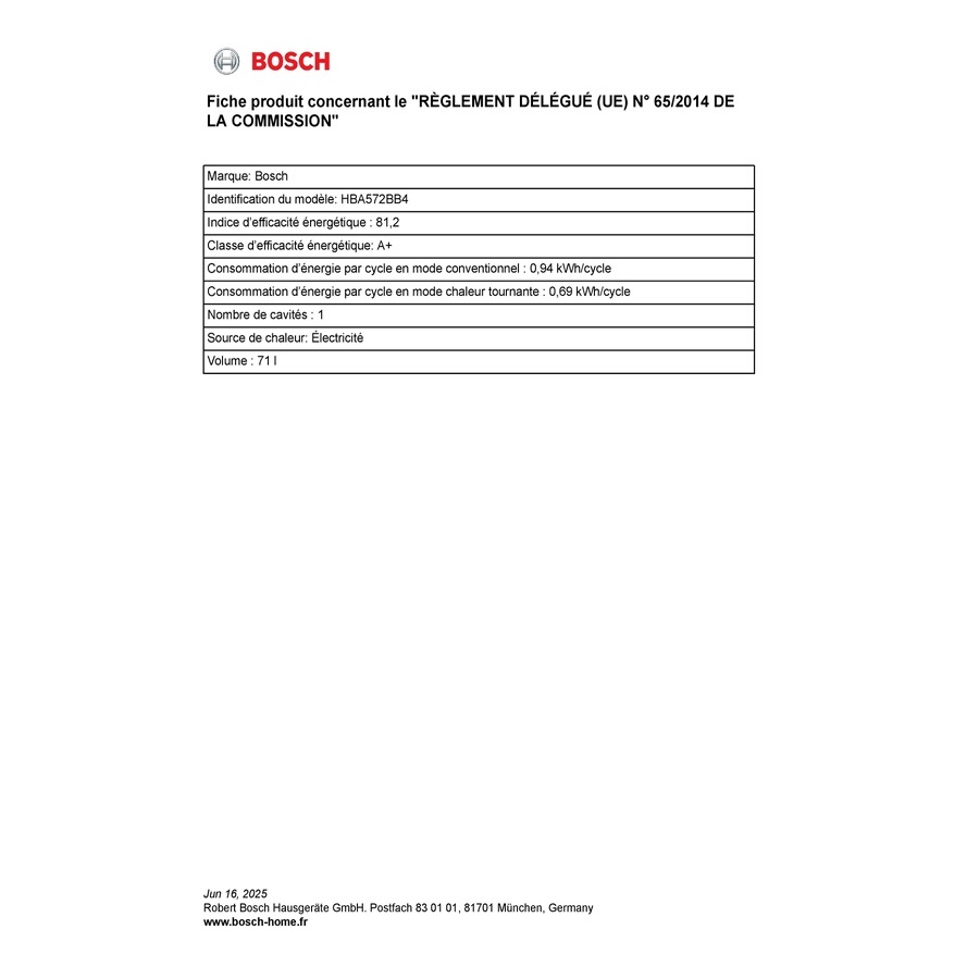 BOSCH HBA572BB4 n°8