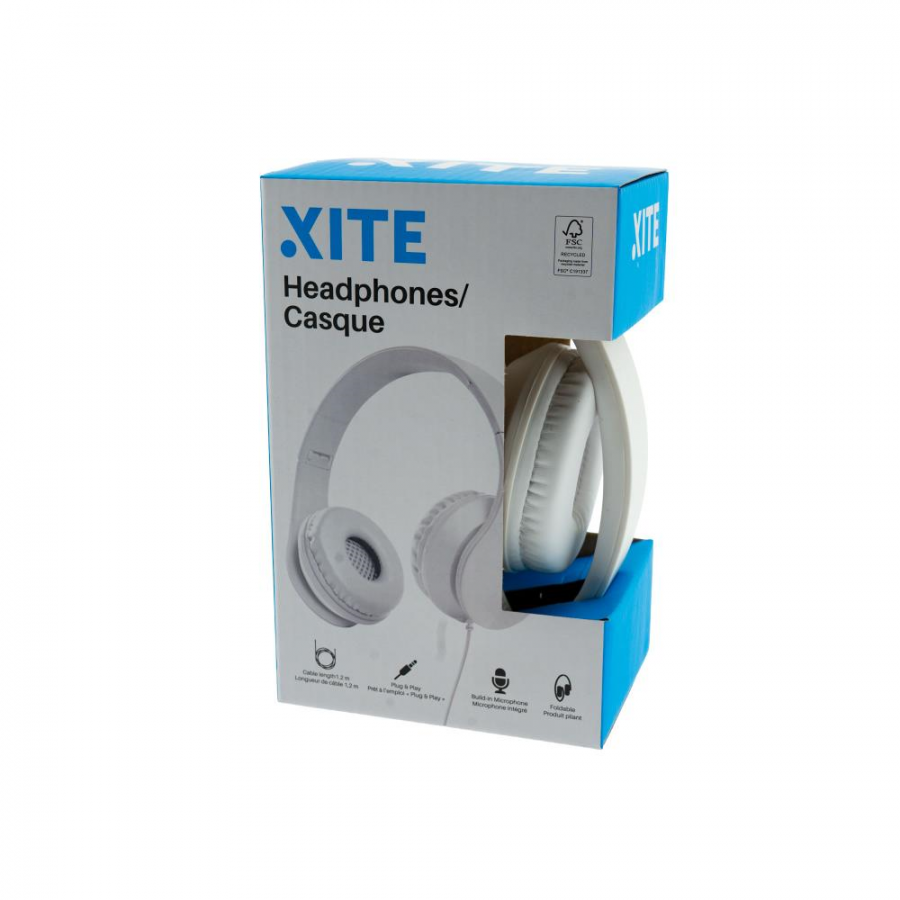 XITE CASQUE AUDIO BLANC MICRO INTEGRE n°2