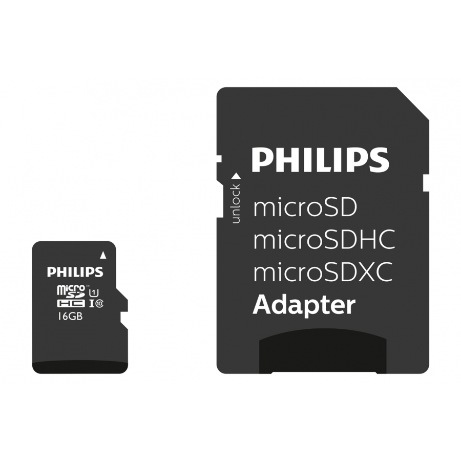 PHILIPS MSD SDHC UHS-I U1 16GB AVEC ADAPTATEUR SD
