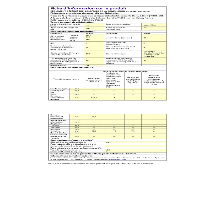 THOMSON CTH304ANFBLIX n°4