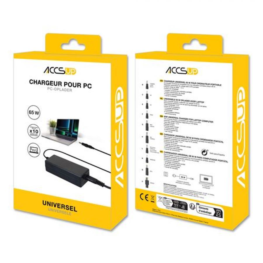 ACCSUP CHARGEUR UNIVERSEL 65W NOIR n°2
