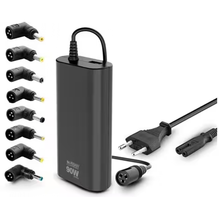 URBAN FACTORY CHARGEUR UNIVERSEL PC 90W NOIR n°1