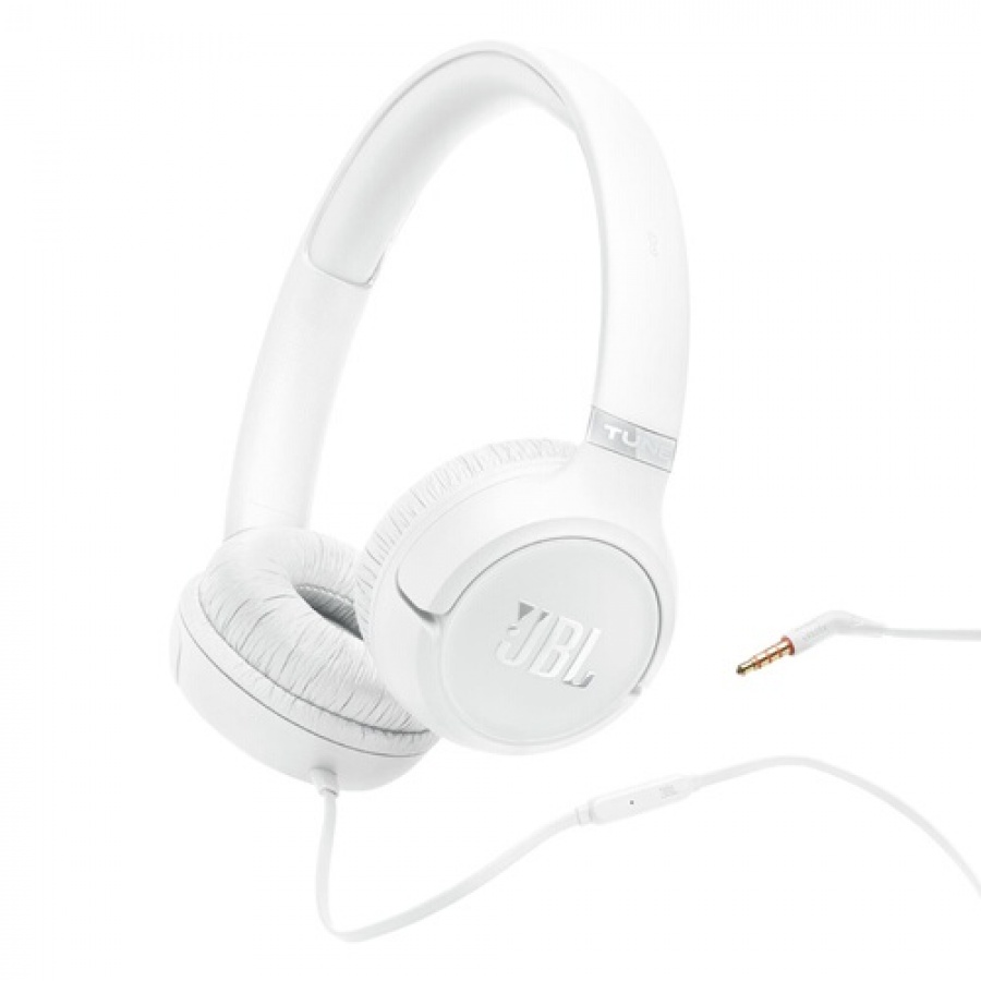 Jbl Tune 530 Blanc, supra-auriculaire filaire avec son JBL Pure Bass n°1
