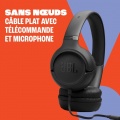 Jbl Tune 530 Blanc, supra-auriculaire filaire avec son JBL Pure Bass