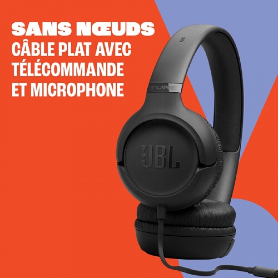 Jbl Tune 530 Blanc, supra-auriculaire filaire avec son JBL Pure Bass n°11
