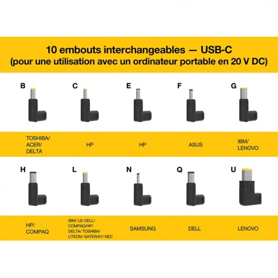Accsup UNIVERSEL 65W NOIR n°4