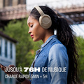 Jbl Tune 735BT Blanc, circum-auriculaire sans fil léger avec son JBL Pure Bass