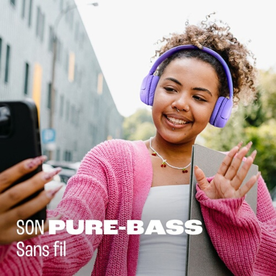 Jbl Tune 535BT Noir, supra-auriculaire Bluetooth sans fil et son JBL Pure Bass n°5