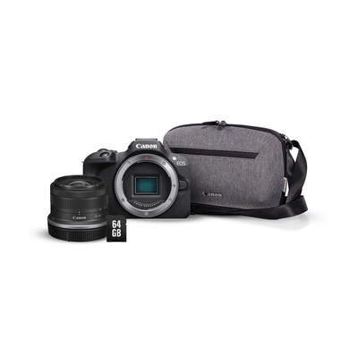 CANON EOS R100 + RF-S 18-45mm f/4.5-6.3 IS STM + SAC PHOTO + CARTE SD 64 go